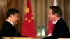 2015年10月21日，中国国家主席访问英国，签下了数百亿美元的订单。图为习近平和当时的英国首相卡梅伦会面。（资料照片）