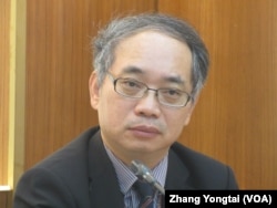 台灣經濟部投審會執行秘書張銘斌（美國之音張永泰拍攝）