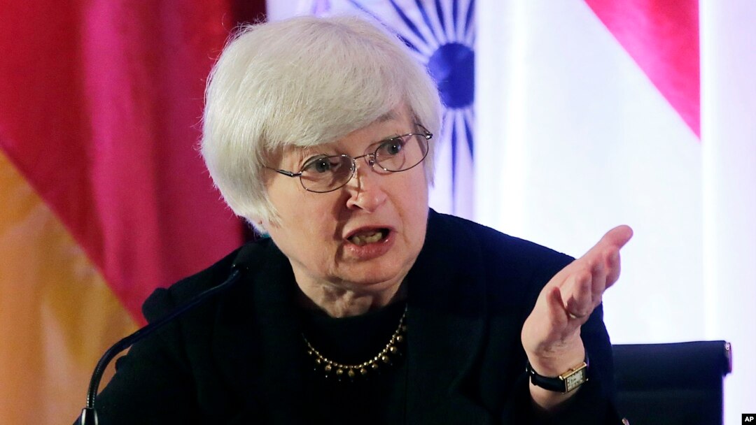 Janet Yellen answers a question from a participant at the International Monetary Conference in Shanghai, China, June 2013 file photo..