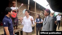 Ursula Mueller ကချင်ပြည်နယ်ခရီးစဉ် (United Nations OCHA Myanmar)