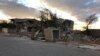 Destroyed buildings are seen in the city of Sinjar, Iraq, Nov. 24, 2017. 