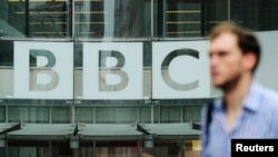 영국 런던의 BBC 방송 건물. (자료사진)