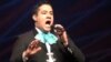 William Carlton Wayne Galvez sings at a mariachi event in San Antonio, Texas.