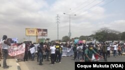 Manifestação contra desemprego em Luanda, Angola, 26 setembro 2020