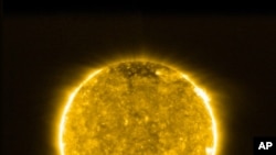 FILE - The sun is pictured in this image provided by the European Space Agency on July 16, 2020.