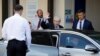 Britain's Prime Minister Boris Johnson leaves after his visit to the Royal Cornwall Hospital in Truro, Britain, Aug. 19, 2019. 