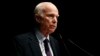 FILE - Sen. John McCain, R-Ariz., delivers remarks at the U.S. Naval Academy in Annapolis, Maryland, Oct. 30, 2017. 