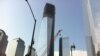 New towers under construction at the World Trade Center site in New York City (Photo: VOA / Sandra Lemaire)