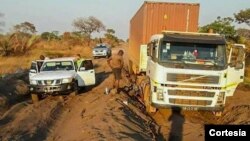Exemplo da situação precária das estradas do Moxico