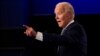 Democratic presidential candidate former Vice President Joe Biden gestures while speaking during the first presidential debate Tuesday, Sept. 29, 2020, at Case Western University and Cleveland Clinic, in Cleveland, Ohio. (AP Photo/Julio Cortez)
