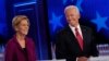 El ex vicepresidente Joe Biden y la senadora Elizabeth Warren durante el debate entre los precandidatos demócratas a la Casa Blanca el 20 de noviembre de 2019.