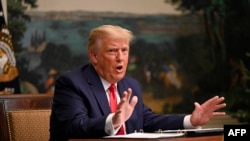 Perezida Donald Trump avugana n'abanyamakuru ku munsi w'ejo