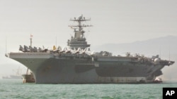 에이브러햄 링컨 USS 항공모함. (자료사진)