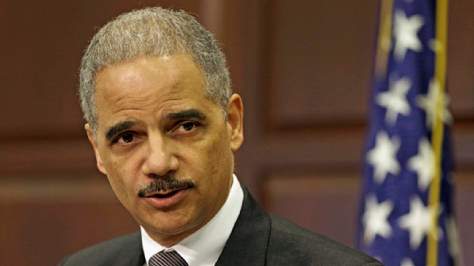 U.S. Attorney General Eric Holder speaks about strategy to mitigate the theft of U.S. trade secrets, Feb. 20, 2013.