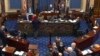美國國會參議院議事資料照。