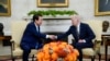 美国总统拜登周三在白宫会晤到访的韩国总统尹锡悦。（2023年4月26日）