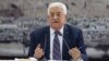 FILE- Palestinian President Mahmoud Abbas talks during a leadership meeting in Ramallah, April 1, 2014