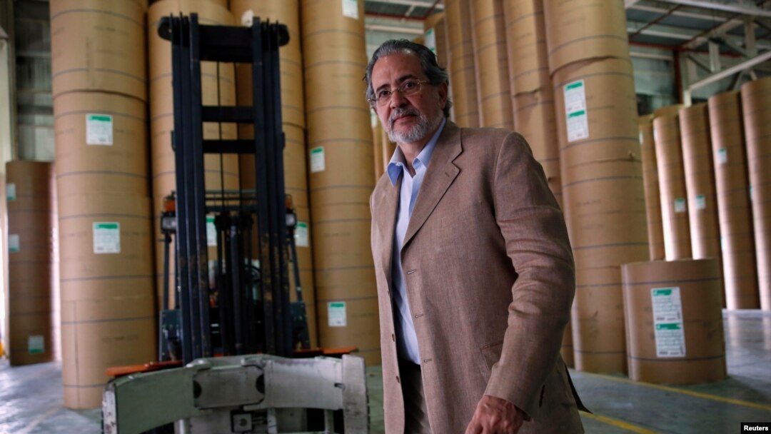 El presidente editor del diario venezolano El Nacional, Miguel Henrique Otero, en Caracas, el 11 de abril de 2014.