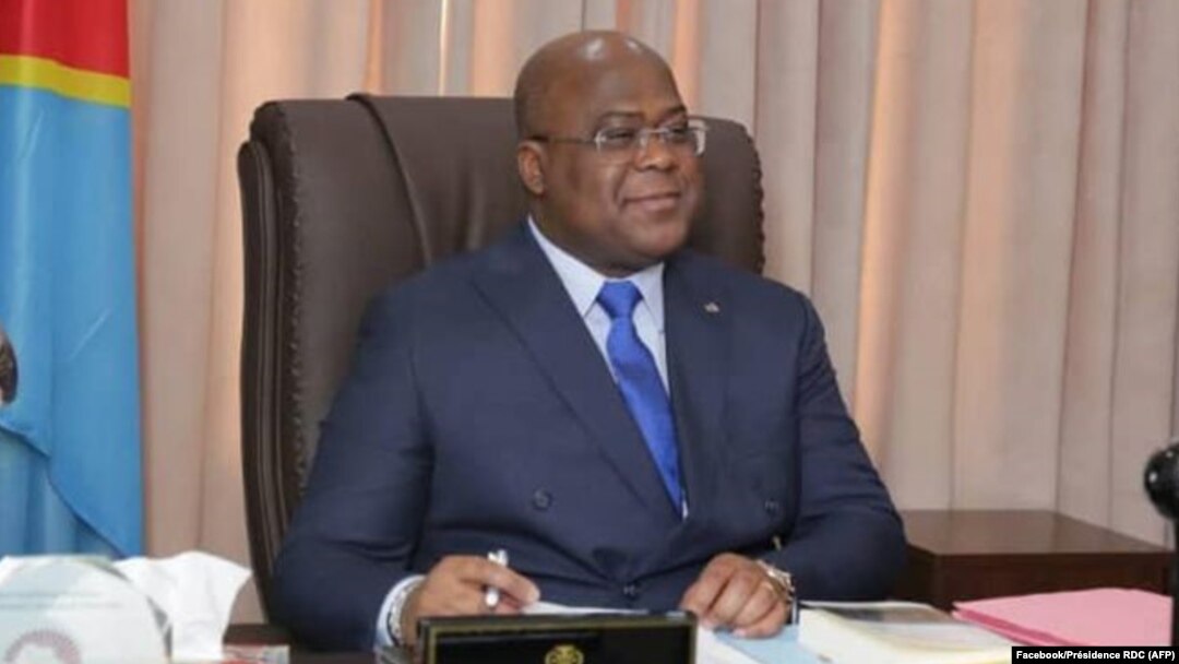 Président Félix Tshisekedi azali kokamba likita lya mbala 49 lya mbulamatari na visioconférence na Kinshasa, 18 septembre 2020. (Facebook/Présidence RDC)