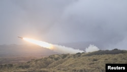 美國高機動火砲火箭系統「海馬」(HIMARS)。