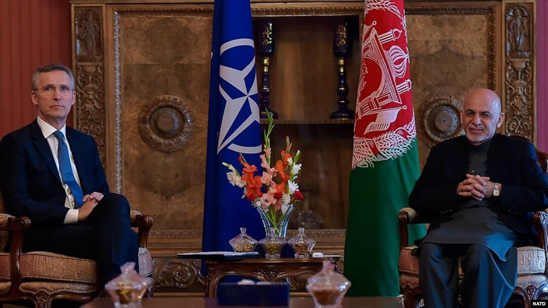 رئیس جمهور افغانستان امروز در نشست مشترک خبری با دبیرکل ناتو با خبرنگاران صحبت میکرد.