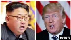朝鲜领导人金正恩和美国总统川普