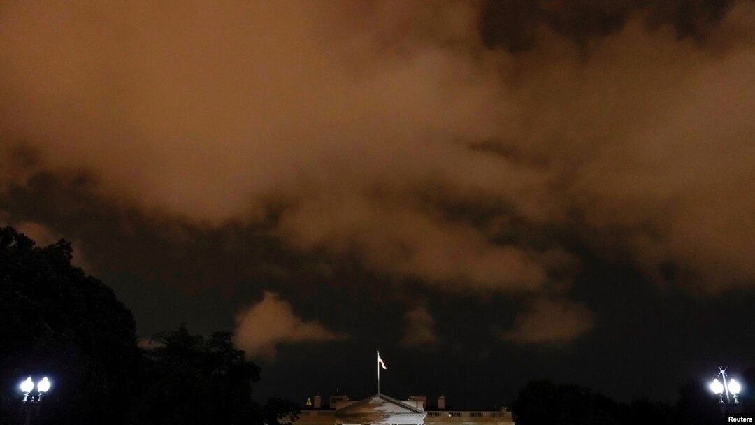 La Casa Blanca durante una puesta de sol, el 2 de octubre de 2020.