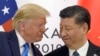 FILE - President Donald Trump, left, meets with Chinese President Xi Jinping on the sidelines of the G-20 summit in Osaka, Japan, June 29, 2019. 