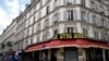 Shops like Fragonard on Boulevard Saint Germain are preparing to reopen. (Lisa Bryant/VOA)