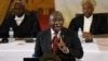  Presidente sul-africano Cyril Ramaphosa discursando sobre o estado da nação (arquivo)