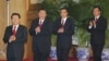 习近平(左二)和李克强(左三)