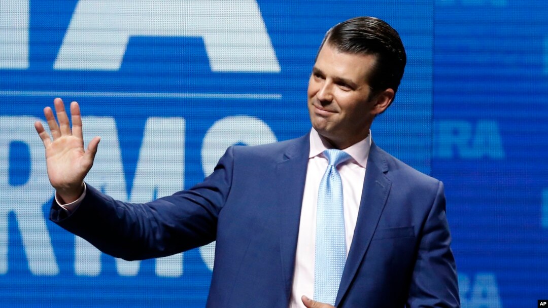 Donald Trump Jr en una foto de archivo durante una convención de la Asociación Nacional del Rifle en Dallas, Texas, el 4 de mayo del 2018. 
