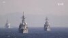 日本和英國在靠近中日有爭議島嶼的海域進行聯合海軍演習