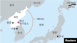 북한 탄도미사일 발사: 북한이 22일 두 발의 탄도미사일을 발사했다. 그 중 한 발은 400km를 비행한 후 동해에 떨어졌다.