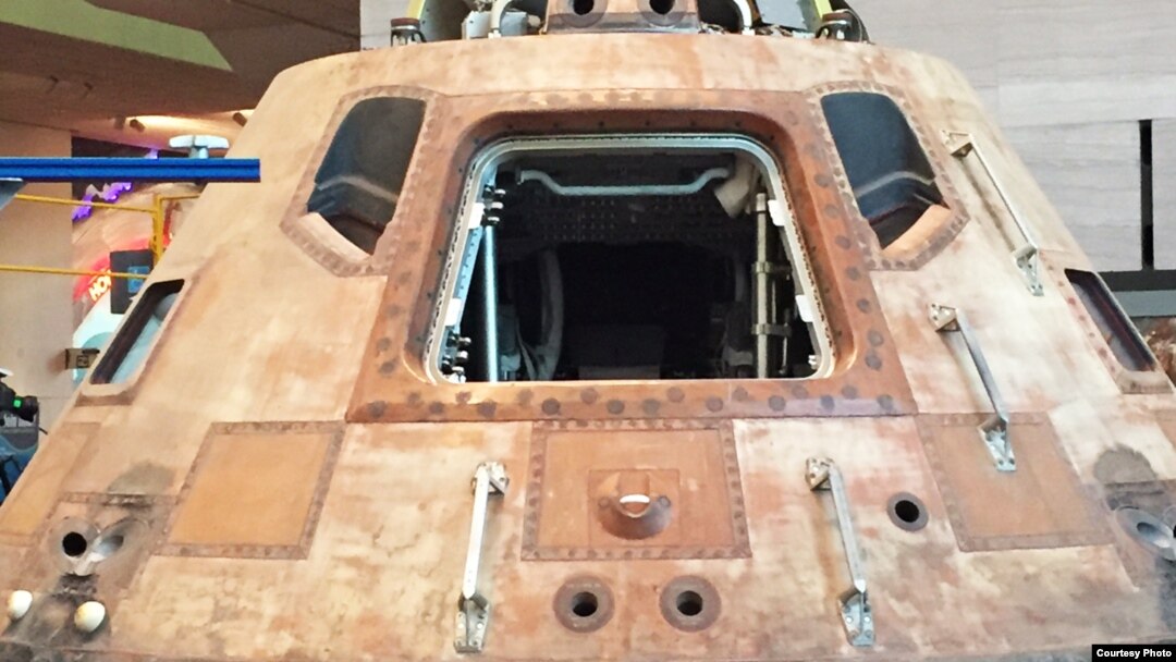 The Apollo 11 Command Module Columbia in the Smithsonian's Air and Space Museum in Washington D.C. (P. Sullivan/ National Air and Space Museum)