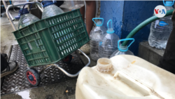 Escasez de agua en Venezuela. Foto Carolina Alcalde, VOA.