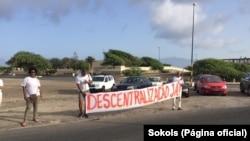 Movimento Sokols protesta em S.Vicente, Cabo Verde (fioto de arquivo). 