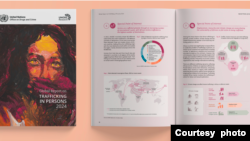 Capa do Relatório Global de 2024 sobre o Tráfico de Pessoas, Escritório das Nações Unidas sobre Drogas e Crime, 11 dezembro 2024