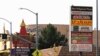 Signs advertise of Thai restaurants along Hollywood Boulevard in Thai Town Los Angeles, CA (March, 2019)