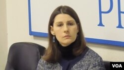 國際危機組織的索基里揚斯卡婭(美國之音白樺拍攝)