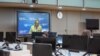 FILE - Sudanese war crimes suspect Ali Kushayb is seen on a screen during an initial appearance at the International Criminal Court in The Hague, Netherlands, June 15, 2020.