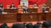 28일 북한 관영 조선중앙통신(KCNA)은 김정은 북한 국무위원장이 전날 평양 조선노동당 중앙위원회 청사에서 열린 조선노동당 중앙위원회 제8기 제3차 전원회의에 참석한 모습을 공개했다.