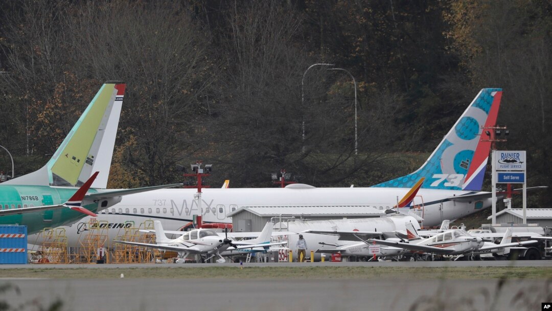 A Boeing 737-MAX 8 is parked, Nov. 14, 2018, near Boeing Co.'s 737 assembly facility in Renton, Wash.