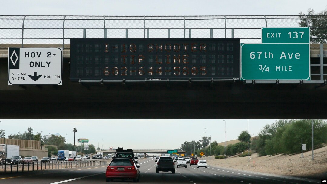 Los incidentes ocurren desde hace dos semanas en las carreteras de Phoenix, Arizona y las autoridades piden estar vigilantes.