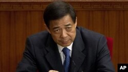 前重慶市委書記、中共政治局委員薄熙來(2012年3月11日圖片)