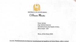 Carta de Aristides Gomes ao SG da ONU