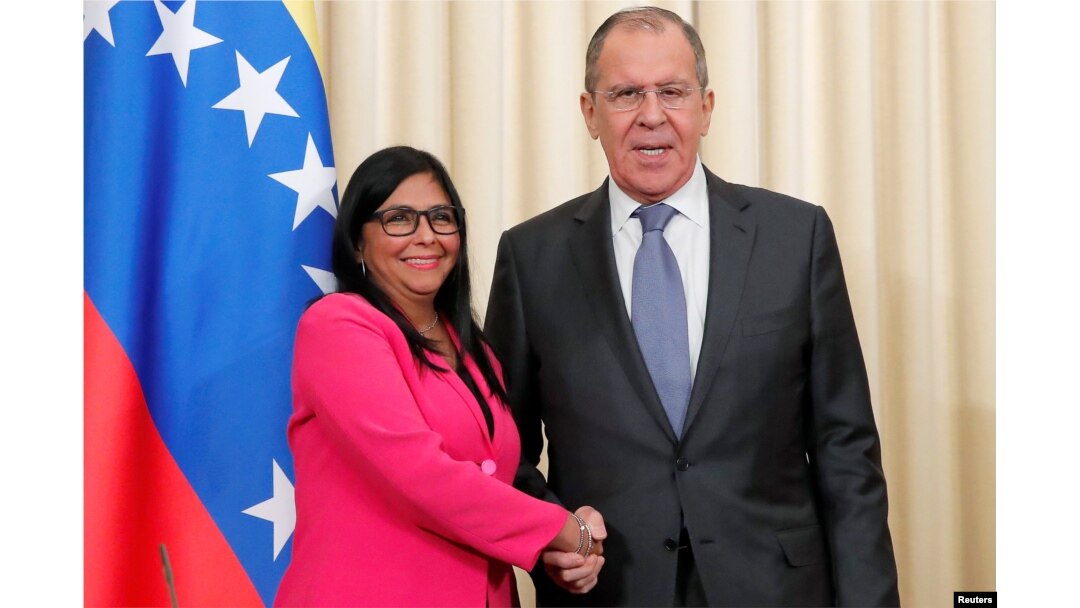La vicepresidenta del gobierno en disputa de Venezuela, Delcy Rodríguez, visitó Moscú la pasada semana, cuando anunció el cambio de sede de oficina.