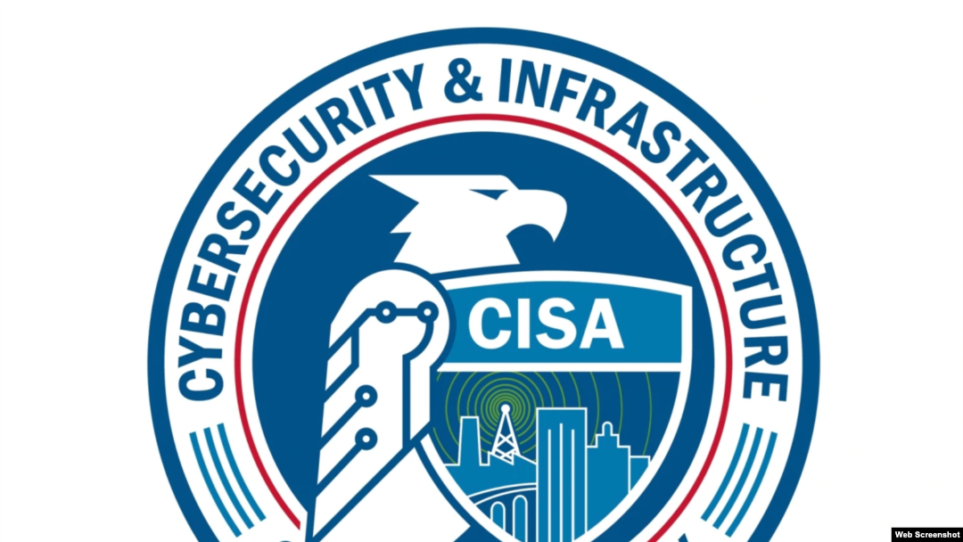 The logo for the U.S. Cybersecurity and Infrastructure Security Agency is seen in this undated image.