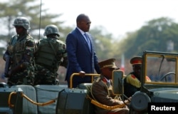 Burundi's President Pierre Nkurunziza arrives for the celebrations to mark Burundi's 55th anniversary of independence at the Prince Louis Rwagasore stadium in Bujumbura, Burundi, July 1, 2017.