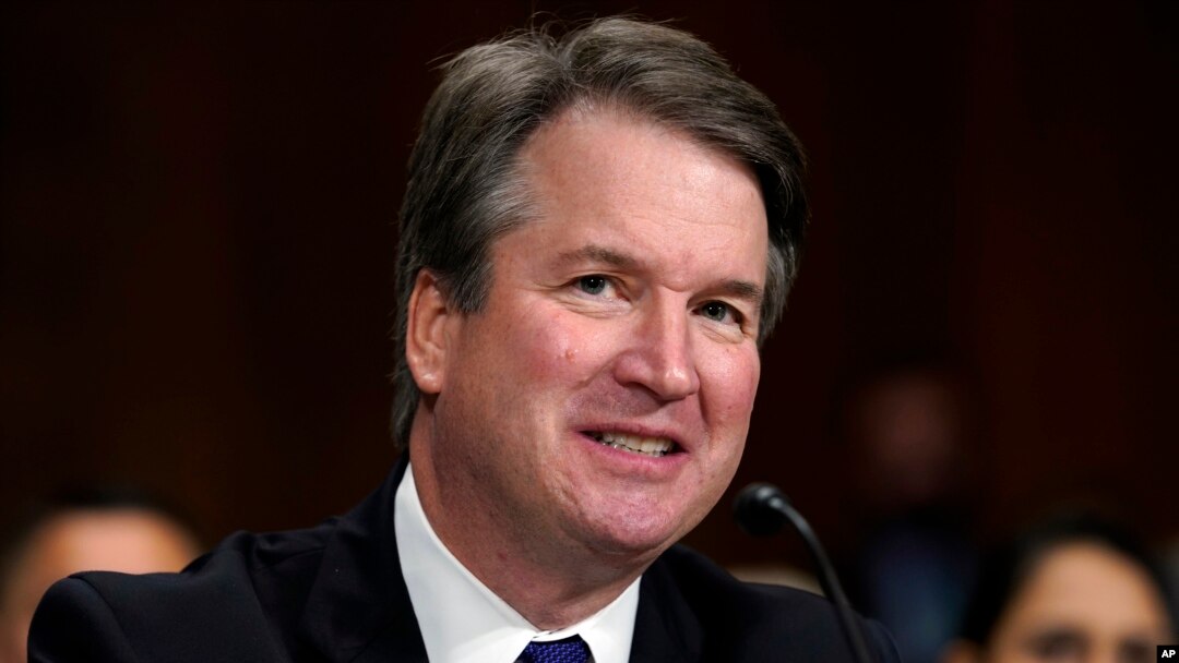 FILE - Then-Supreme Court nominee Brett Kavanaugh testifies before the Senate Judiciary Committee on Capitol Hill in Washington, Sept. 27, 2018.
